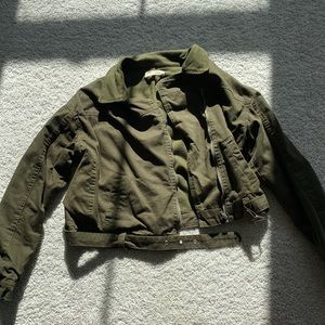 Pacsun women’s bomber jacket. Green.